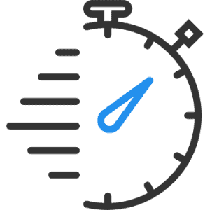 Fast stopwatch icon indicating speed or quick timing